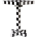Chess Table - Small Table & Side Table - Black/White - Mdf/Metal