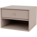Thumbnail photo of Dash Nightstand, Suspension Rail - Mushroom - Sängbord - Peter J. Lassen - Beige - Mdf