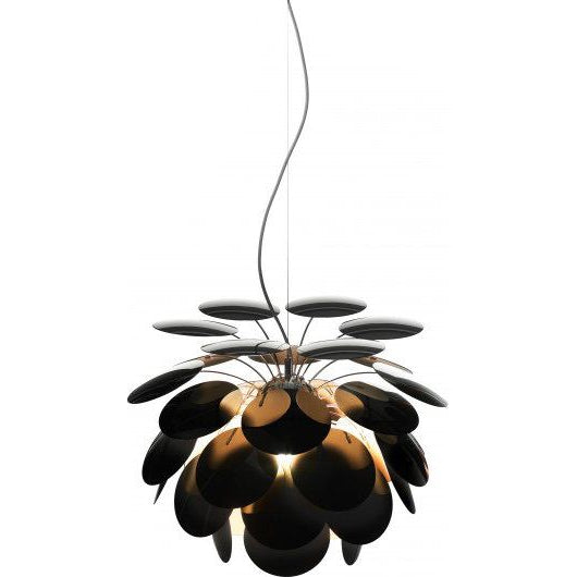 Photo of Discoco 68 Pendant Light - Black, Gold - Pendant Lights - Christophe Mathieu - Black