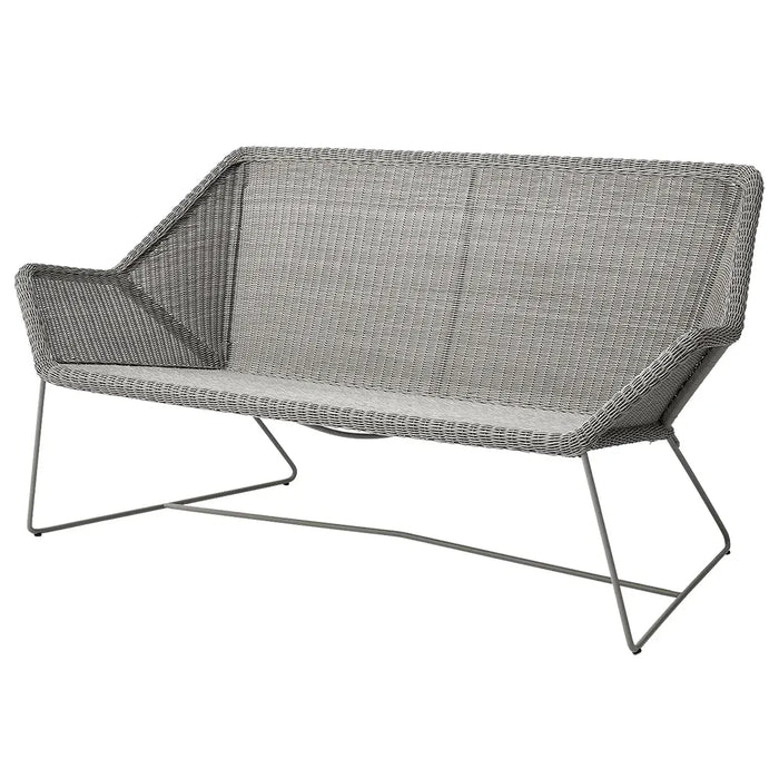 Photo of Breeze 2-seater Lounge Sofa Cushion - Outdoor Cushions - Light Grey - Cane-line Natté - W: 118 x D: 46 x H: 2 cm