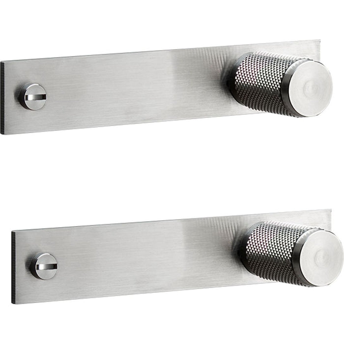 Photo of Buster + Punch - Furniture Knob/plate - Steel (boxed Set Of 2) - Knoppar - Massimo Buster Minale - Silver