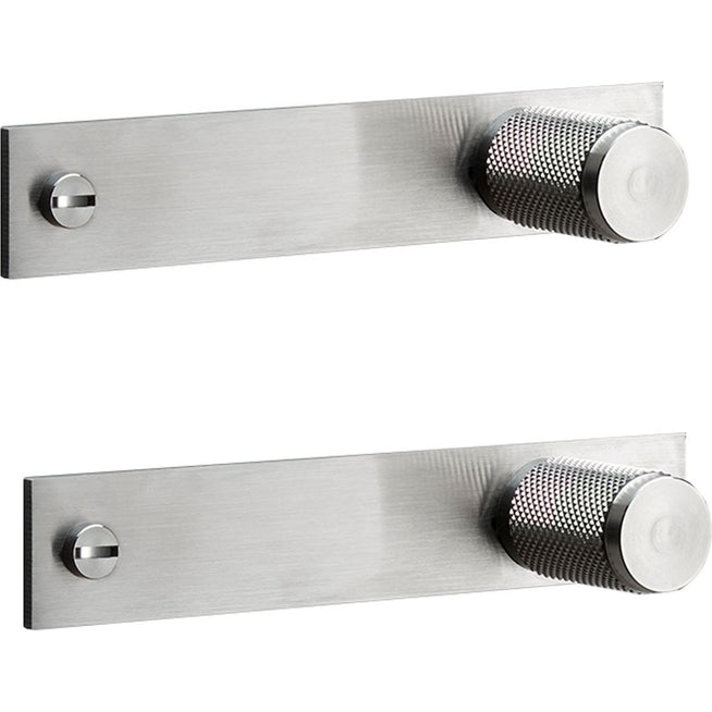 Photo of Buster + Punch - Furniture Knob/plate - Steel (boxed Set Of 2) - Knoppar - Massimo Buster Minale - Silver