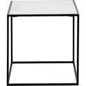 Cube Side Table - White Marble