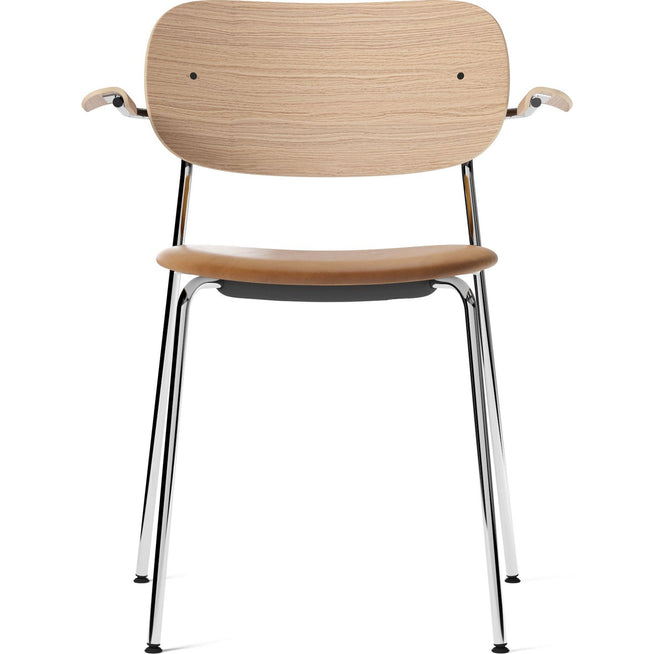 Photo of Co Armchair - Chrome - Natural Oak/dakar 0250 - Matstolar - Norm Architects - Metall/trä