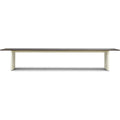 Thumbnail photo of Panel Table 100 X 420 Cm Cream Dark Brown - Matbord - Simon Legald - Brun - Metall/trä
