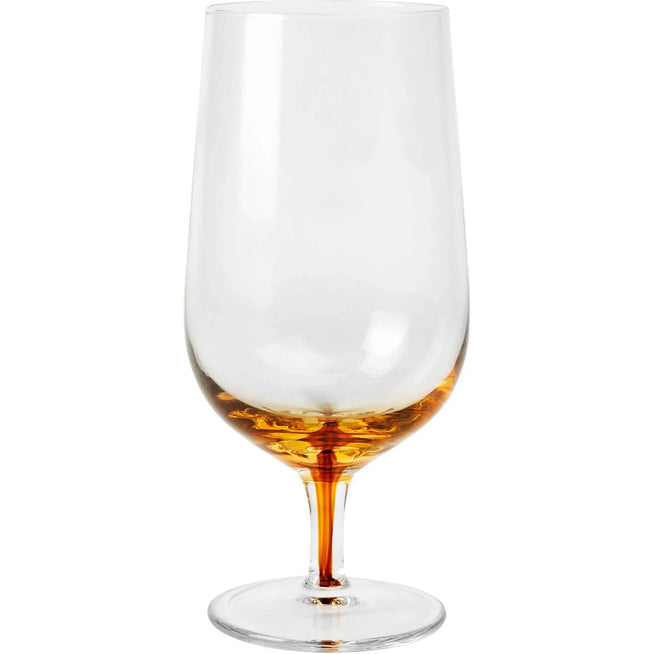 Photo of Amber Beer Glass Set with 12 Pieces