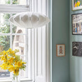 Thumbnail photo of Nelson Saucer Bubble Crisscross Pendant Lamp