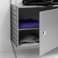 Thumbnail photo of String cabinet with door 58 x 30 x 42 cm, 1-p, black stained ash - Storage cabinet - black - mdf