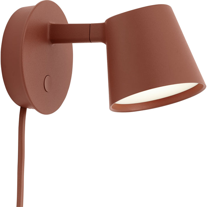 Photo of Tip Wall Lamp Copper Brown - Bedside lamps - Jens Fager - Brown