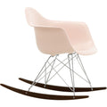 Thumbnail photo of Eames Plastic Armchair Rar - 41 Pale Rose - Chrome Base - Dark Maple - Dining Chairs - Metal/wood/plastic
