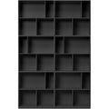 Thumbnail photo of Read Spacious Bookshelf, Plinth H3 Cm - Anthracite - Bokhyllor - Peter J. Lassen - Svart - Mdf