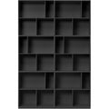 Thumbnail photo of Read Spacious Bookshelf - Plinth H3 Cm - Anthracite - Mdf