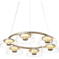 Thumbnail photo of Blossi 6 Chandelier Nordic Gold/clear