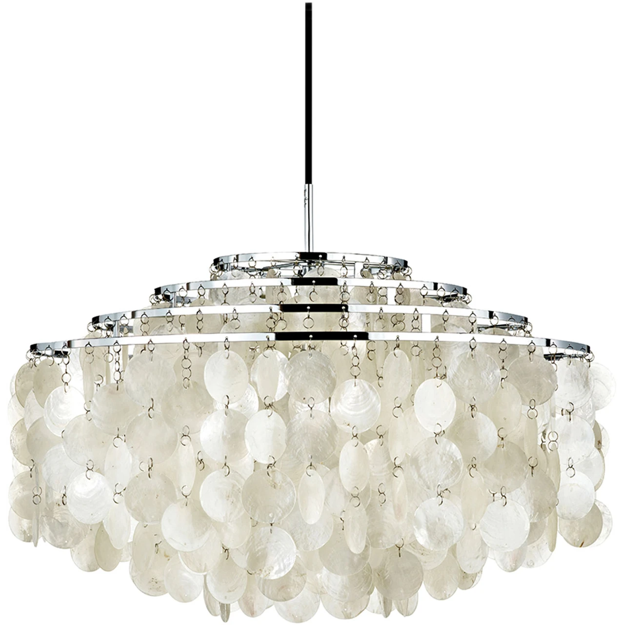 Fun 10dm Pendant  - Pendellampor - Verner Panton - Silver,beige