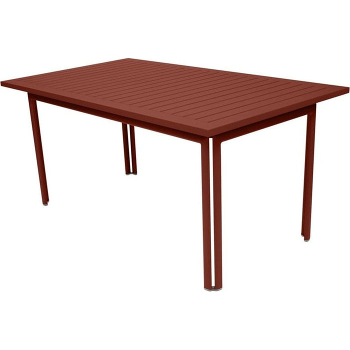 Photo of Costa Table 160 x 80 cm, Red Ochre - Outdoor dining table - Red - Metal