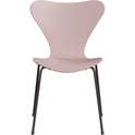 3107 Seven, coloured box, Venetian Red, Underframe Brown Bronze - Dining chairs - Arne Jacobsen - Red - Metal/wood