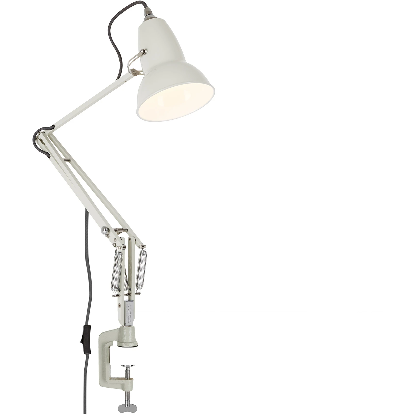 Original 1227 Desk Lamp With Clamp Linen White - Skrivbordslampor - George Carwardine - Vit