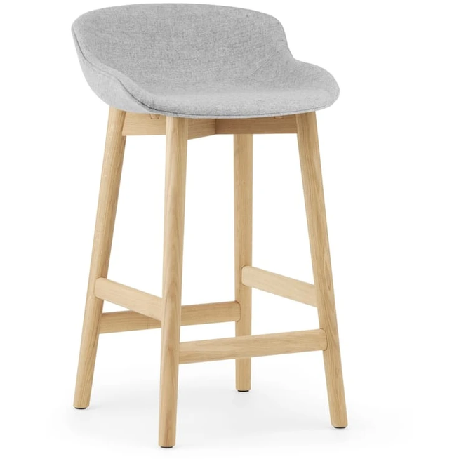 Photo of Hyg Bar Stool, Wood / Full Upholstery 65 Cm