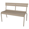 Thumbnail photo of Luxembourg Bench With Backrest Nutmeg 14 - Garden Benches - Frédéric Sofia - Beige - Metal