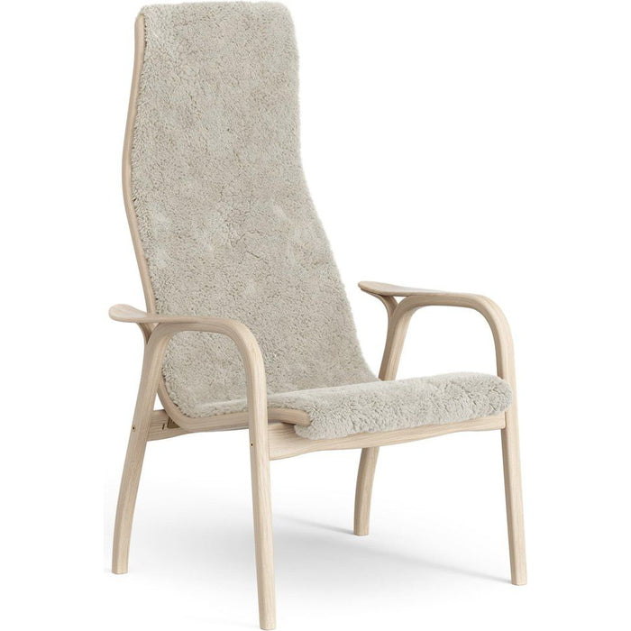 Photo of Lamino Arm Chair White Pigmented Oak/sheep Skin