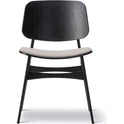 Søborg 3051 Wood Base Chair - Upholstered Seat