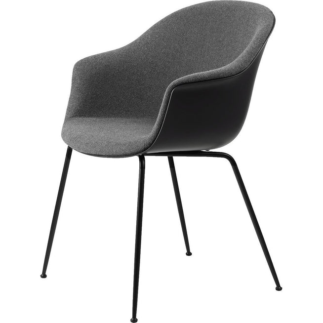 Photo of Bat Dining Chair, Front Upholstered, Conic Base