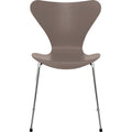 Thumbnail photo of Sjuan 3107 Deep Clay Coloured Ash/chrome - Dining chairs - Arne Jacobsen - Beige, grey - Metal/wood