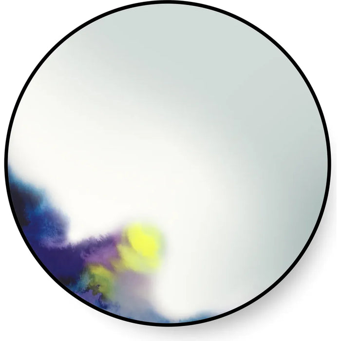 Photo of Francis, Wall Mirror, Large, Blue - Half Body Mirrors - Constance Guisset - Blue