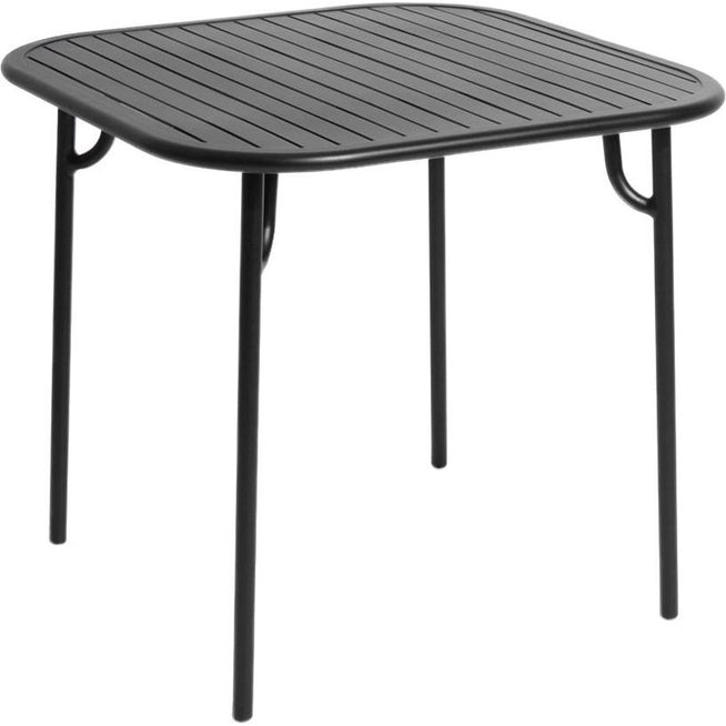 Photo of Week-end, Square Table, Black - Garden Table - Studio Brichet-ziegler - Black - Metal