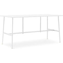 Union Bar Table - Højbord - Hvid - H105,5 - L: 190 X D:
