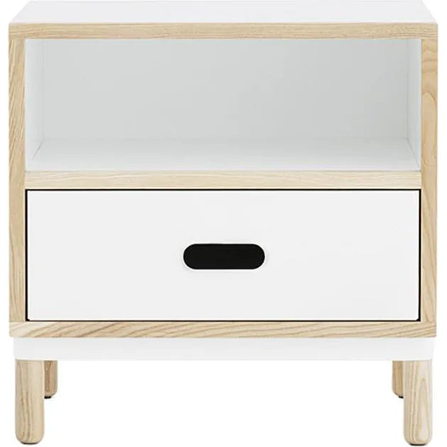 Photo of Kabino Bedside Table - White - L: 50 x D: 41 x H: 50 cm