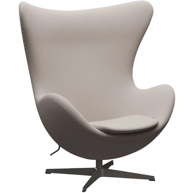 Photo of 3316 Ägget, Christianshavn 1120 Warm Graphite - Swivel armchairs - Arne Jacobsen - Metal/foam