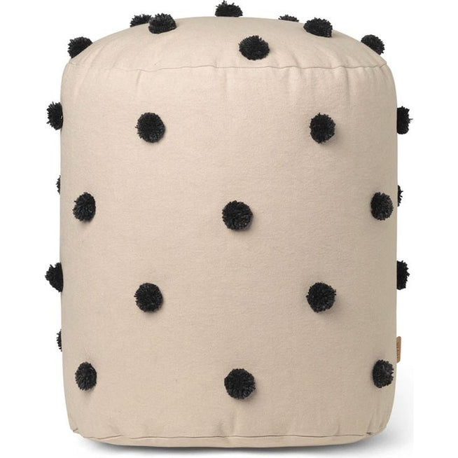 Photo of Dot Tufted Pouf - Children's Pouf - Sugar Kelp - Ø: 39 x H: 48 cm