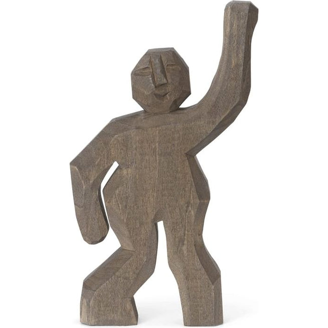 Photo of Aksel Han - Figur - Aksel Hand-carved Figure - Anthracite - W2.5 X D10.5 X H17 Cm