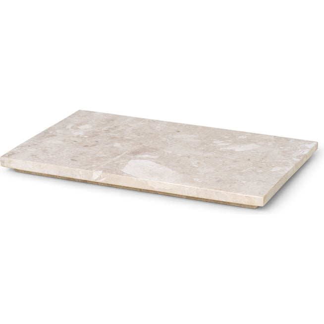 Photo of Tray For Plant Box - Bakke - Marmor & Beige - W: 26 - H: 1,5 - D: 17