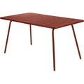Thumbnail photo of Luxembourg Table 143 x 80 cm, Red Ochre - Outdoor Dining Table - Frédéric Sofia - Red - Metal