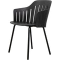 Thumbnail photo of Choice Stol - Udendørs - Spisebordsstol - Frame: Black, Stainless Steel Base 4 Legs / Seat: Black - W59 X D53 X H42 Cm