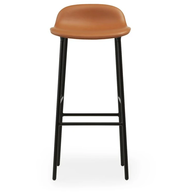 Photo of Form Bar Stool 75 Cm Fully Upholstered Black Steel