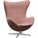 3316 Egg Lounge Chair - Brushed Matt Aluminium Base