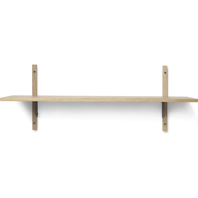 Photo of Sector Shelf - Hylde - Eg/sort Messing - S/w - W: 87 X D: 26,1 X H: 34 Cm