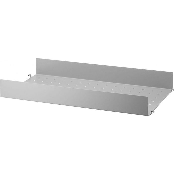 Photo of String Metal Shelving, High Edge 58x30, Grey - Shelving - Nils Strinning - Grey - Metal