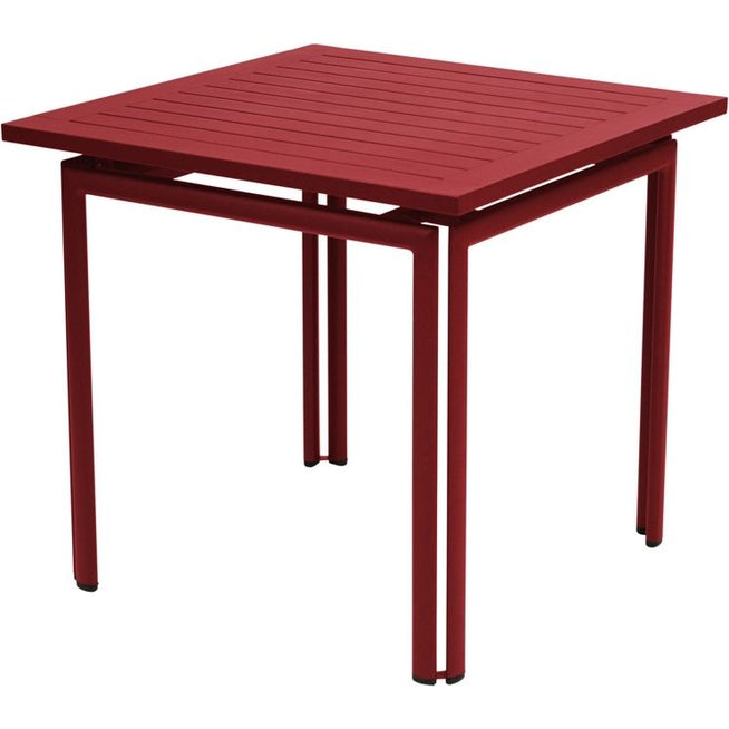 Photo of Costa Table 80x80 cm Chili 43 - Outdoor dining table - Red - Metal