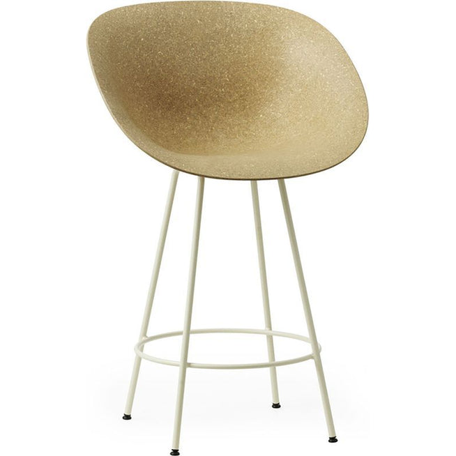 Photo of Mat Bar Armchair 65 Cm Steel - Barstol - Hemp / Cream Steel - H100 X W64 X D55 X Sh65 Cm