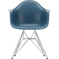 Eames Plastic Armchair Dar - 83 Sea Blue - Chrome Base - Matstolar - Charles & Ray Eames - Blå - Metall/plast