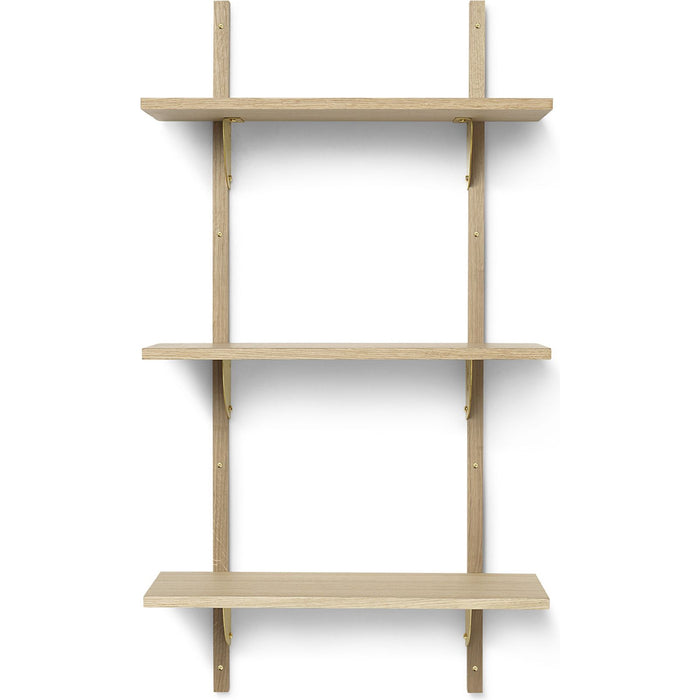 Photo of Sector Shelf - Hylde - Eg/messing - T/n - W: 54 X D: 22,1 X H: 102 Cm