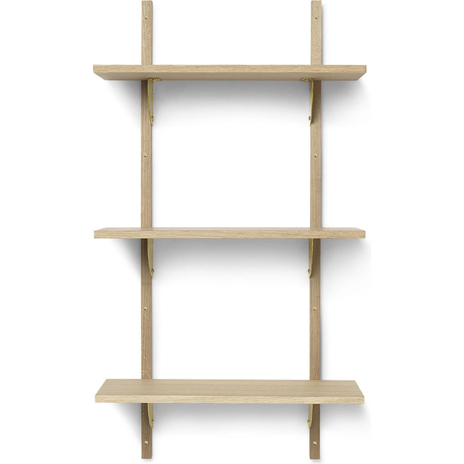 Photo of Sector Shelf - Hylde - Eg/messing - T/n - W: 54 X D: 22,1 X H: 102 Cm
