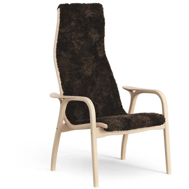 Photo of Lamini Children's Arm Chair Laquered Beech/sheep Skin