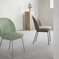 Oslo Side Chair, Still 161 Anthracite Black Legs - Dining chairs - Anderssen & Voll - Blue - Metal/synthetic/wool