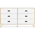 Thumbnail photo of Kabino Dresser - Chest of drawers - White / 6 drawers - L: 146.5 x D: 41 x H: 83 cm