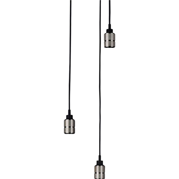 Photo of Hooked Pendant 3.0 Nude/Steel - Pendant Lamps - Black